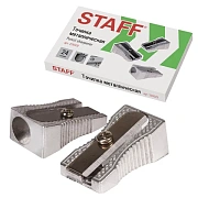 Точилка STAFF 'Basic' PS-529, металлическая клиновидная, в картонной коробке, 226529