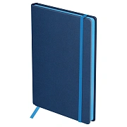 Ежедневник недатированный, А5, 136л., твердый переплет, кожзам, BG 'Contrast. Blue gray', синий, цве