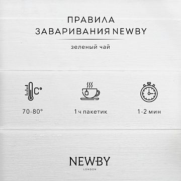 Чай Newby Зеленая Сенча зеленый 25 пакетиков