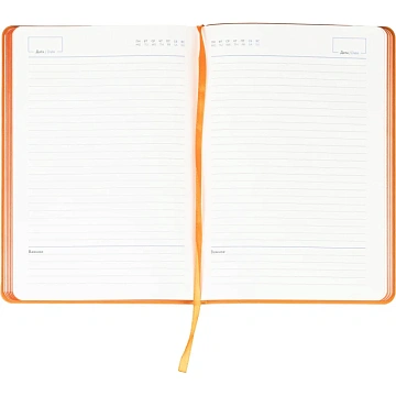 Ежедневник недатированный ATTACHE Soft touch А5,140х200мм, 136л,оранжевый