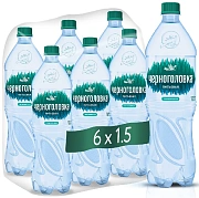 Вода Черноголовка питьевая газированная, 1.5л x 6 шт