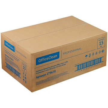 Полотенца бумажные лист. OfficeClean Professional(V-сл) (Н3), 2-слойные, 200л/пач., 23*23см, белые, люкс