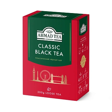 Чай Ahmad Classic Black Tea (Классический Черный Чай), черный, листовой, 200г