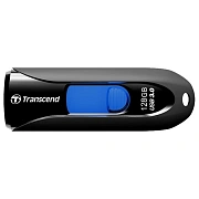 Флеш-память Transcend JetFlash 790, 128Gb, USB 3.1 G1, ч/син, TS128GJF790K