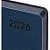 Ежедневник датированный 2026 Attache А5 168л 138x213мм иск.кожа темно-синий