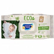 Салфетки влажные Солнце и луна 'Eco', big-pack с крышкой, 100шт., детские, хлопковые с экстрактом ли