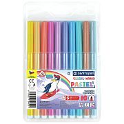 Фломастеры ПАСТЕЛЬНЫЕ 10 ЦВЕТОВ CENTROPEN 'Colour World Pastel', смываемые, 7550/10TP, 7 7550 1087