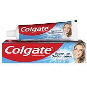 Зубная паста Colgate Бережное отбеливание, с фтором и кальцием, 100мл