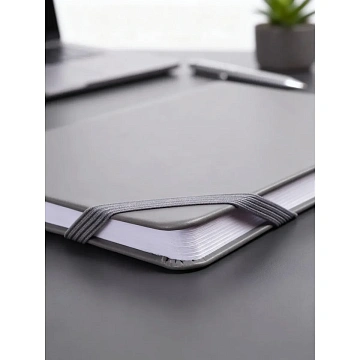 Ежедневник недатированный серый, А5,140x200мм, 136 л. ATTACHE