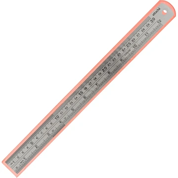 Линейка металлическая 30см Attache  (12х1 )