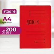 Скоросшиватель картон. мел 360 г/м.,красный