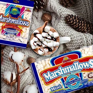 Маршмеллоу Guandy Classic мини белый ванильный, 200г