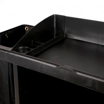 Комплексная тележка Rubbermaid гостиничная, на 16 номеров, FG619000BLA