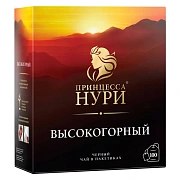 Чай ПРИНЦЕССА НУРИ 'Высокогорный' черный, 100 пакетиков по 2 г, 0201-18-А6