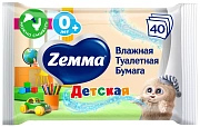 Туалетная бумага Zemma Kids влажная, 40 листов