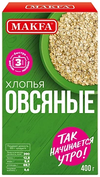 Хлопья овсяные Makfa 400г