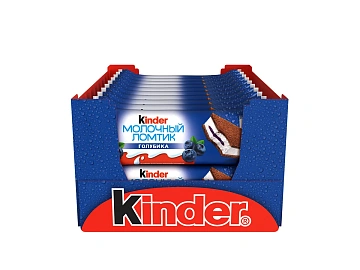 Бисквит Kinder Молочный ломтик с голубикой, 28г
