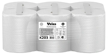 Полотенца бумажные рулонные 150 м, VEIRO (Система H1) COMFORT, 2-слойные, белые, КОМПЛЕКТ 6 рулонов,