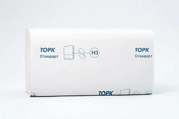 Бумажные полотенца Торк Universal H3, 120108, листовые, белые, V укладка, 250шт, 1 слой