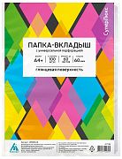 Файл-вкладыш А4+ Бюрократ СуперЛюкс глянцевый, 60 мкм, 100шт/уп