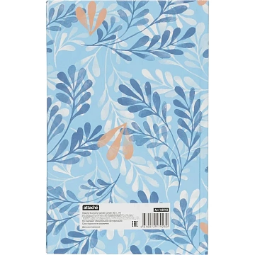 Бизнес-тетрадь А5,80л,7БЦ,клетка, Attache Economy Garden син