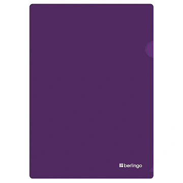 Папка-уголок Berlingo 'Soft Touch', А4, 200мкм, софт-тач, фиолетовая