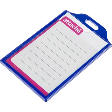 Бейдж Attache вертикальный 55х85, синий, T-732V