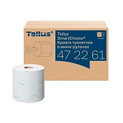 Туалетная бумага Tellus (tork) Advanced (SmartOne мини) Т9 с центральной вытяжкой, 2 слоя, 130м, белая, 472261