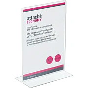 Подставка настольная Attache Economy/Attache А5 верт двуст акрил 2шт/уп