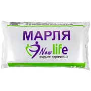 Марля медицинская отбеленная NEW LIFE отрез 0,9х10 м, плотность 36 (±2) г/м2, 94263