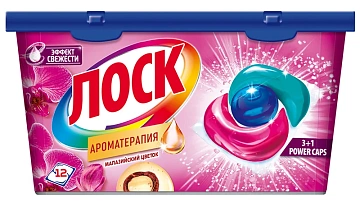 Капсулы для стирки Лоск Трио Арома, 12шт