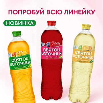 Напиток соковый Святой Источник Лесные ягоды газированный, 500мл