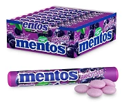 Драже жевательные Mentos виноград, 38г x 24 шт