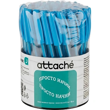 Ручка шариковая неавтомат. Attache Ink Mate ш0,5мм,лин0,3мм,син,масл