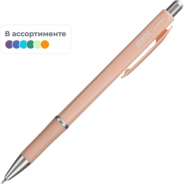 Ручка шариковая автомат. Flora0,35,син,масл,манж,асс