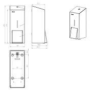 Диспенсер для мыла в картриджах Merida Stella R DSP114.R, полированный, металлический