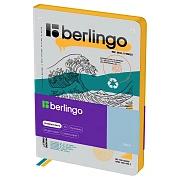 Ежедневник недатированный, А5, 136л., кожзам, Berlingo 'Glyph', желтый срез, с рисунком