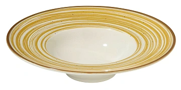 Тарелка Metro Professional Madleen Yellow 28см, для пасты, 6шт/уп