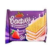 Вафли Вереск Клубничные, 50г, 40шт/уп