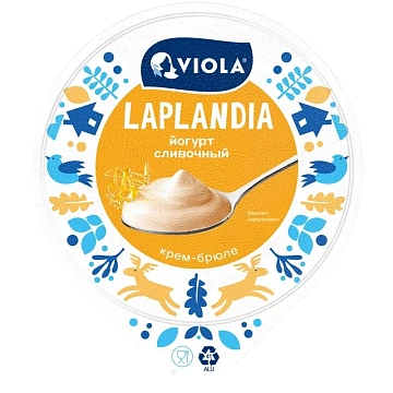 Йогурт Viola Laplandia Крем-брюле сливочный 7%, 180г