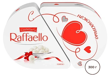 Набор конфет Raffaello Сердце-трансформер с цельным миндальным орехом в кокосовой обсыпке, 300г