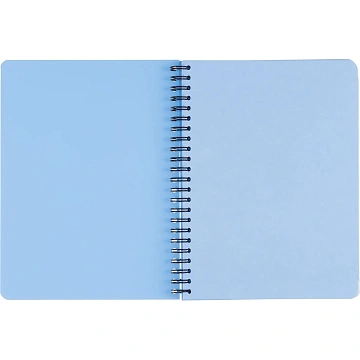 Бизнес-тетрадь А5,96л,кл,спир,пластик,тон.бл. Attache Bright colours Голуб