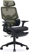 Кресло Cactus CS-CHR-MC01-LGNBK салатовый сиденье черный сетка/ткань с подголов. крестов. пластик по