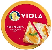 Сыр плавленый Viola Четыре Сыра треугольники 45%, 130г