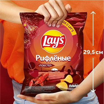 Чипсы Lay's рифленые Лобстер, 140г