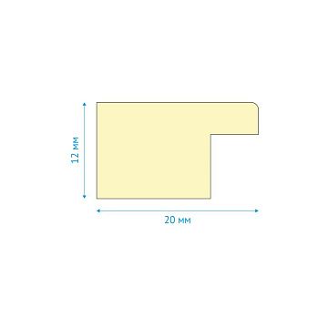 Рамка деревянная 15*21см, OfficeSpace, №3, мокко