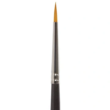 Кисть художественная проф. BRAUBERG ART CLASSIC, синтетика жесткая, круглая, № 1, длинная ручка, 200