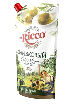 Майонез Mr. Ricco Extra Virgin оливковый 67%, 400г