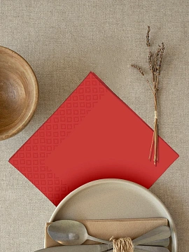 METRO PROFESSIONAL Салфетки бумажные двуслойные красные 250шт, 24x24см