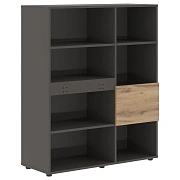 Стеллаж EHC 1145 Дуб Денвер светлый/Мокко 1120х430х1355 EDIS